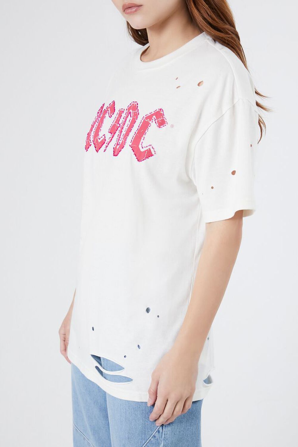 Distressed ACDC Graphic Tee